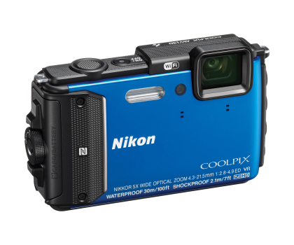 Aparat Nikon COOLPIX AW130 blue zestaw diving
